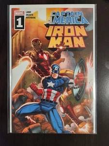 Capitán América Iron Man #1 variante exclusiva de Walmart Marvel Comics 2022 casi nuevo - Imagen 1 de 1