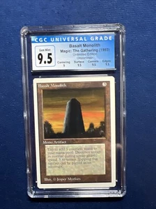MTG Unlimited Basalt Monolith  CGC 9.5 (Blue Label 10) GEM MINT 1993 - Picture 1 of 2