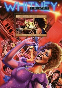 Whitney Houston Stamp American Singer Music S/S MNH #9134 / Bl.2072 - Picture 1 of 12