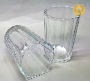 2 pcs Faceted Stopka Stakan Glass Granenny Granchak Soviet USSR Vodka 100 ml - Picture 1 of 9