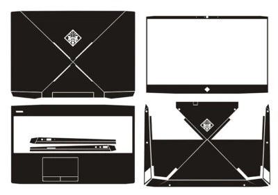 Carbon Vinly Laptop Sticker Decal Skin Cover Guard for HP Omen 15 DC 15-DC0011TX - Image 1 of 4