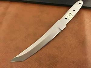 Cuchillo Tanto de acero de alto carbono hecho a mano 420 hoja en blanco-C19 - Imagen 1 de 2