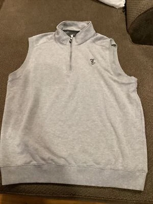 Llanerch Country Club Fairway And Greene Quarter Zip Vest Mens XL Excellent Cond - Image 1 of 4