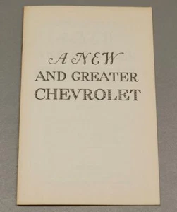 Chevrolet Ocho Modelo D 1917 Folleto • Reimpresión Floyd Clymer Años 50 - Imagen 1 de 3