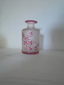 Carafe flacon parfum cristal Baccarat rose modèles églantine églantier défaut - Imagen 1 de 12