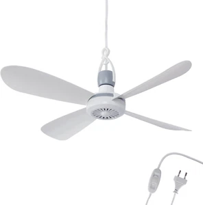 Ventilatore da Soffitto con Ventola di 40cm 230V Ventilatore con Gancio Soffitto - Foto 1 di 9