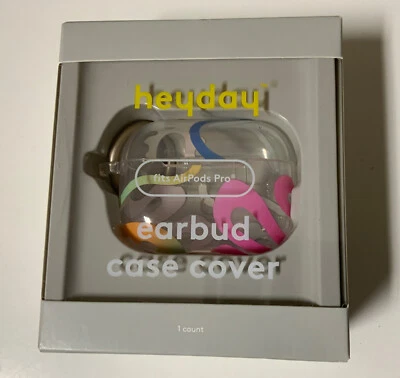 🧷 Heyday Apple AirPods Pro Hardshell Case with Clip - Vibrant Retro 🆕 - Image 1 of 2