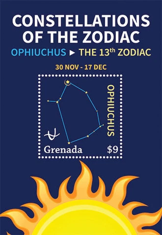 Grenada- Constellations Stamp- Souvenir Sheet MNH Cover