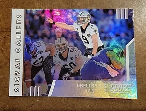 2019 Score Football DREW BREES Signal-Callers -NEW ORLEANS SAINTS- #SC-23 - Picture 1 of 1