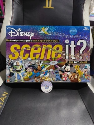 DISNEY SCENE IT? THE FAMILY TRIVIA DVD GAME - 2004 MATTEL - VGC - Image 1 of 4
