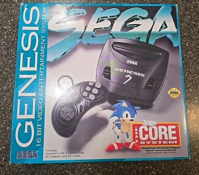 Official SEGA Genesis Model 3 The Core System 16-Bit CIB Video Game Console NEW  - Image 1 of 3