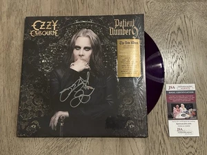 OZZY OSBOURNE SIGNED AUTOGRAPH PATIENT NUMBER 9 CRYSTAL VIOLET VINYL JSA COA - Picture 1 of 6