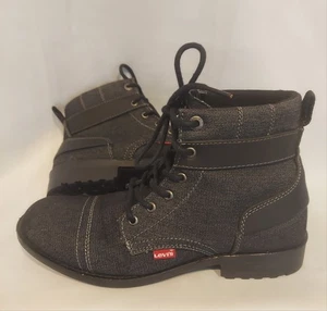Botas de mezclilla Levi's Strauss & Co. Artesia negras para hombre talla 10 - Imagen 1 de 12