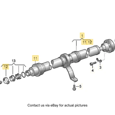 2012-2016 Audi A6 Prop Shaft Center Support Bearing Used OEM 4G0521101C - Image 1 of 4