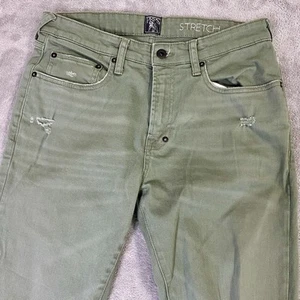 PRPS Stretch Distressed Slim Jeans Green Size 32 - Picture 1 of 8