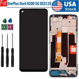New LCD Display Touch Screen Digitize w/Frame For OnePlus Nord N200 5G DE2118 - Picture 1 of 6