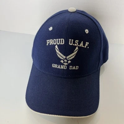 Vintage  Proud Grand Dad United States Air Force  Baseball Hat — 第 1/4 张图片