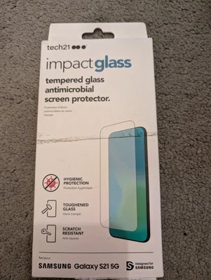 Tech21 impact glass antimicrobial screen protector Samsung Galaxy S21 Plus 5g - Image 1 of 2