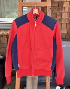 Vintage The North Face Fleece Jacket 70s/ 80s Talon Zipper Red/ Blue S Sweater - Picture 1 of 12