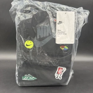 Nike Patch Thermo Brotzeittasche Beuteltasche Taschen Universität schwarz Einheitsgröße - Bild 1 von 4