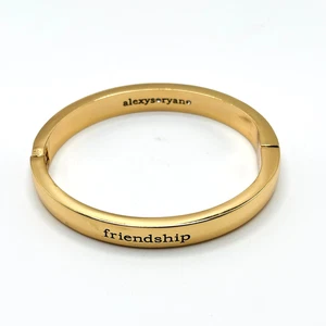 Brazalete Brazalete con Bisagras Alexys Ryan Tono Dorado Pacto de Amistad por la Vida Inspiratio - Imagen 1 de 5