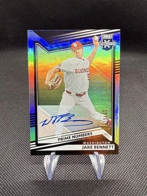 2022 Panini Elite Extra Edition Jake Bennett Prime Number Auto /66 Oklahoma Soon - Image 1 of 3