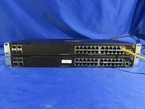 HPE Aruba 2930F JL259A 24-Port Switch - Lot x 2 - Partially Tested - Read Below - Picture 1 of 11