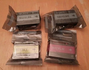 932xl 2 black ink cartridge, 1 Yellow, 1 Magenta - Off Brand for HP - Picture 1 of 1