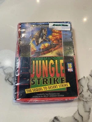 JUNGLE STRIKE  The Sequel To Desert Strike Sega Genesis BRAND NEW FACTORY SEALED - Image 1 of 4
