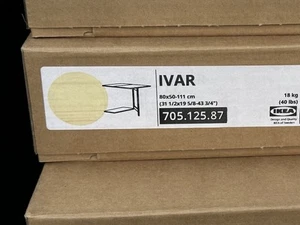 Brand New in box IKEA IVAR Foldable Table Pine 31 1/2x19 5/8-43 3/4 " 705.125.87 - Picture 1 of 1