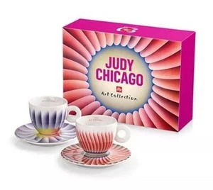Illy Art Collection - 2 Cappuccino Tassen Judy Chicago Limitiert, Signiert OVP - Bild 1 von 5