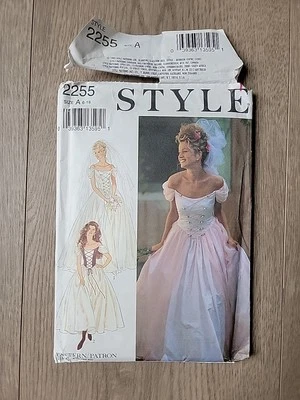 c.1990s STYLE 2255 Misses Bridal Formal Costume Dress ,  Sizes 6-16 UNCUT - Image 1 of 4