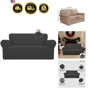 Sofabezug Stretch Schonbezug Couchschoner Loveseat Stoff Möbelbezug - Bild 1 von 10