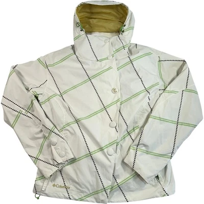 Columbia Convert Boardwear Women's XL Ski Snowboarding Jacket Hooded White Green - Image 1 of 4