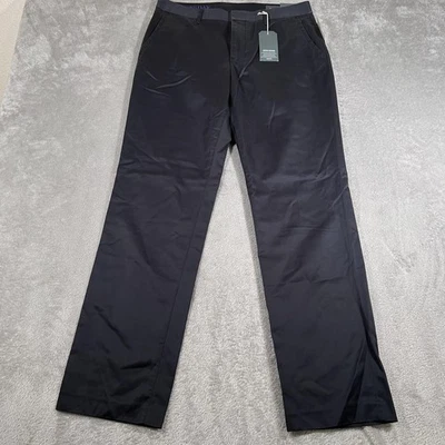 Pantalones chinos Bonobos Weekday Warriors para hombre 33x32 negros pierna recta sin hierro Foto 1 de 4