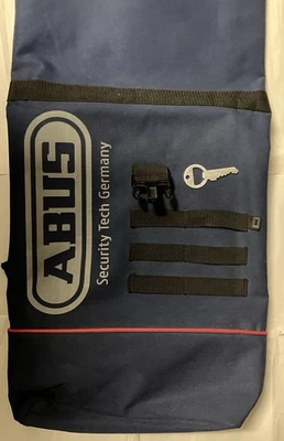 ABUS Blue Roll Top Backpack Cycling Bag Interbike Rucksack + Bottle Opener - Image 1 of 3