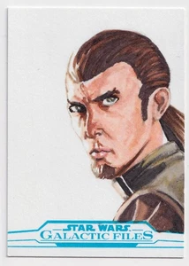 2017 Star Wars Galactic Files Sketch Card Kanan Jarrus Jose Ventura AP 1/1 - Picture 1 of 2
