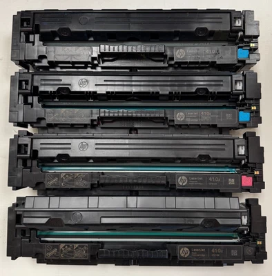 Лот из 4 оригинальных картриджей с тонером HP 410A/410X от оригинального производителя - Изображение 1 из 2