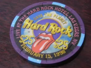 $25 Hard Rock, LV The Rolling Stones Live At The Hard Rock February 15, 1998 - Picture 1 of 5