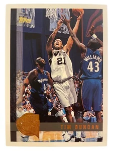 1997-98 Topps Minted in Springfield Tim Duncan Rookie Card #115 Spurs - Picture 1 of 2