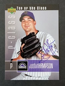 2004 Upper Deck (Top Class) SIGNED: Justin Hampson, ROCKIES #125 - Picture 1 of 1