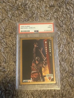 Michael Jordan 1992 Fleer #32 PSA 9 Foto 1 de 2