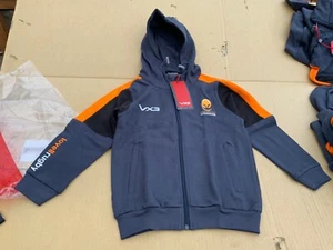 Vx-3 Worcester Warriors Boys Full Zip Fleece Hoodie Charcoal All Size Rugby New - Picture 1 of 4