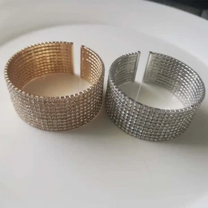 Nueva República Bananera Rhinestone Bangle Regalo Moda Joyería de Mujer 2Colores Elegidos - Imagen 1 de 6