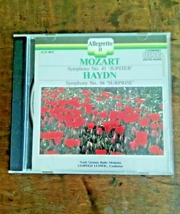 Allegretto Mozart Symphony No. 41 Jupiter Haydn Symphony No. 94 Surprise 1988 - Picture 1 of 5