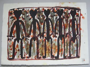Norbert Fleischer Maler Original Zeichnung Kunstwerk Unikat Einzelstück signiert - Bild 1 von 7