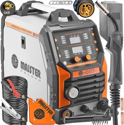 MIG ALUMINIUM MAG MMA TIG Welder 255A Gas Multi-Function Welding Synergy Machine - Image 1 of 4