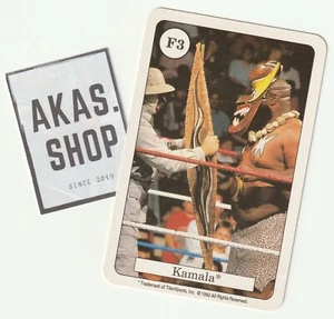 Kamala 1992 Catcher Quartett Card F3 Series 2 Amigo juegos ULTRA RARO WWF - Imagen 1 de 3