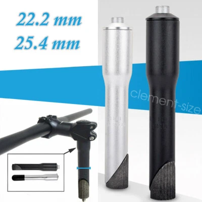 Bike Quill Stem Aluminium Alloy 22.2 25.4mm Riser Extender Steerer Tube Adapter - Image 1 of 4