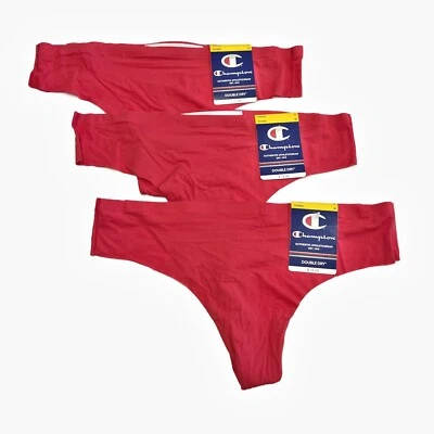 3 Champion Mujer Tanga Bragas MEDIANAS NUEVAS Corte Libre Sin Costuras Talla M Foto 1 de 4